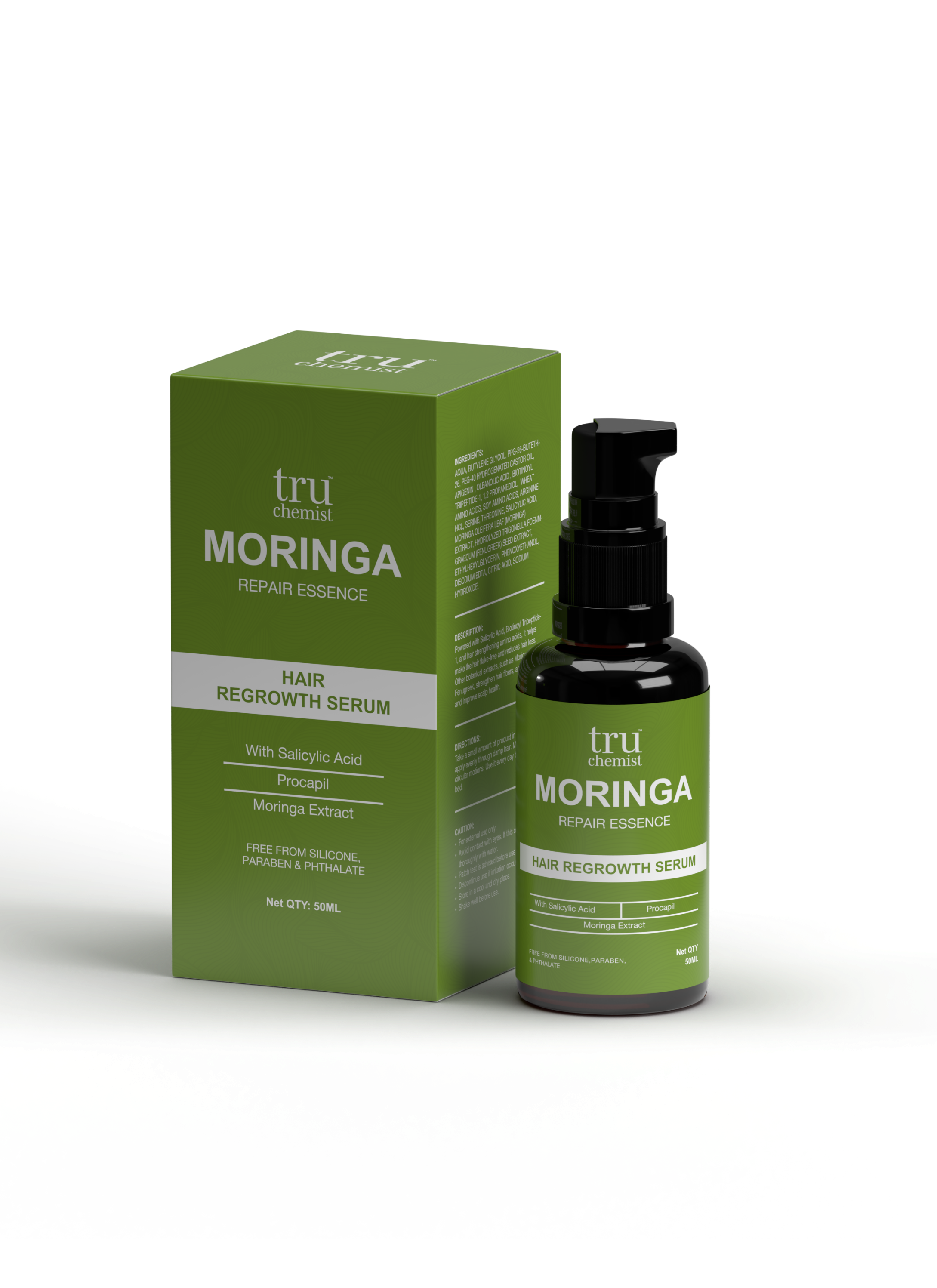 Tru Chemist Moringa Repair Essence – Hair Regrowth Serum